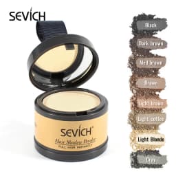 Sevich Hairline Powder 4g Hairline Shadow Powder Women Men Makeup Hair Concealer Natural Cover Unisex Hair Straightener Brush