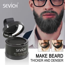 Sevich Hairline Powder 4g Hairline Shadow Powder Women Men Makeup Hair Concealer Natural Cover Unisex Hair Straightener Brush