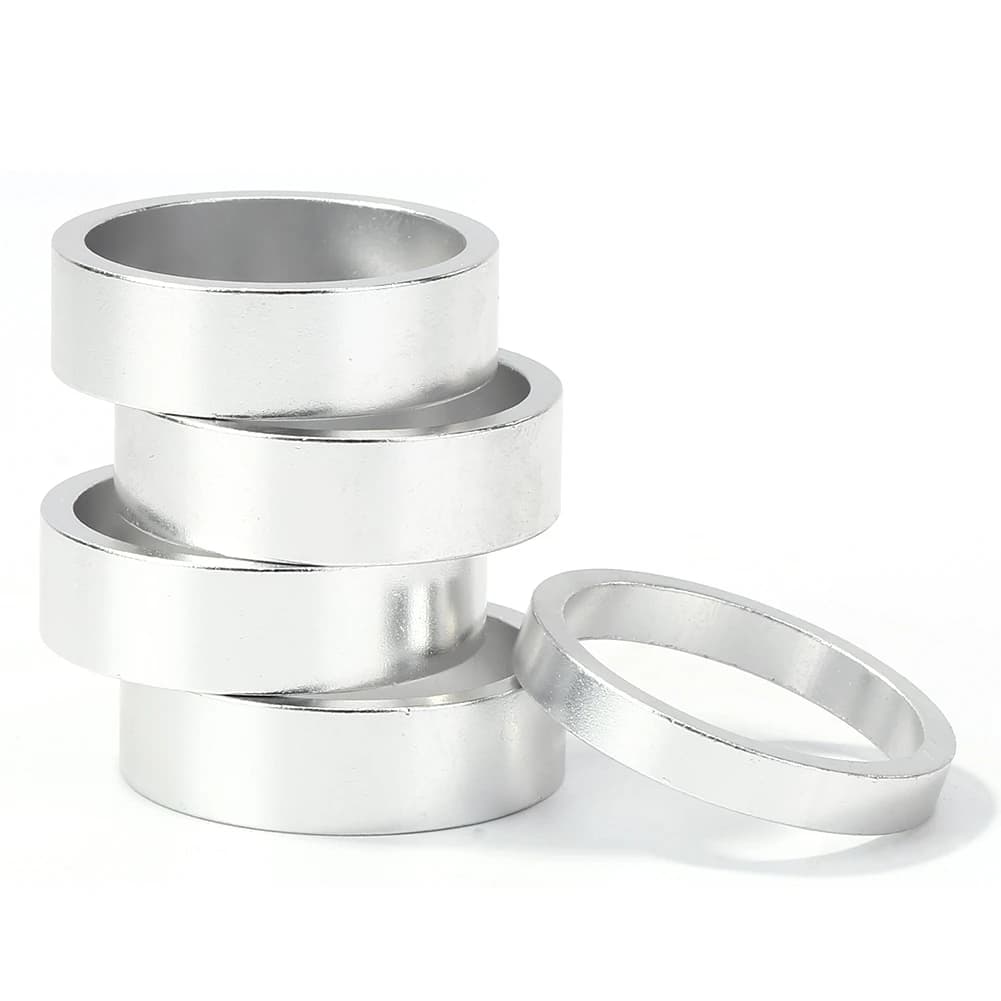 MTB Road Bike Bicycle Headset Stem Aluminum Alloy Washer Spacer Ring Gasket Easily Installation Personal Bicycle Parts