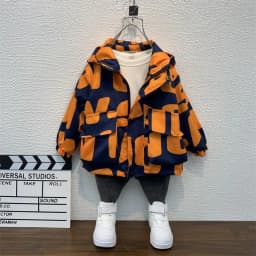 Boys Coat Jacket Outwear Tops Cotton 2023 Fashion Thicken Plus Velvet Winter Autumn Plus Size Overcoat Children's Clothes