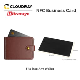 Ultrarayc  NFC Chip Metal Blank Business Name Card Satinless Steel & PVC Hybrid Hidden NFC Access Control Laser Engrave DIY Card