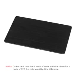 Ultrarayc  NFC Chip Metal Blank Business Name Card Satinless Steel & PVC Hybrid Hidden NFC Access Control Laser Engrave DIY Card
