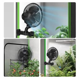 Plant Tent Cooling Clip-On Fan 25W Two-Speed Adjustable Shaking Head Suitable for Tents Household Cooling Fan