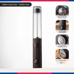 Bincoo Milk Foamer Coffee Whisk Mixer Electric Blender Egg Beater Mini Frother Handle Stirrer Cappuccino Maker Cooking Tools