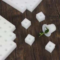 500Pcs Plants Seedling Hydroponic Sponge Squares Household Greenhouse Vegetable Seed Nursery Garden Sponge Soilless Dirt Tool