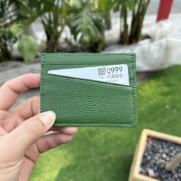 Genuine Leather Card Holder Woman Custom Name Designer Wallet Slim Luxury Card Wallet Man Engrave Initials Business Coin Purse