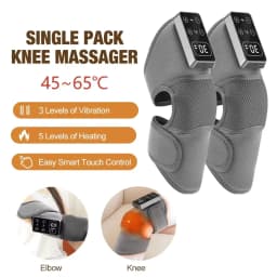 Electric Knee Massager with 3 Levels of Vibration And 5 Levels of Hot Compression Heated Leg Joint Muscle Relaxing Knee Pad