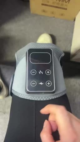 Electric Knee Massager with 3 Levels of Vibration And 5 Levels of Hot Compression Heated Leg Joint Muscle Relaxing Knee Pad