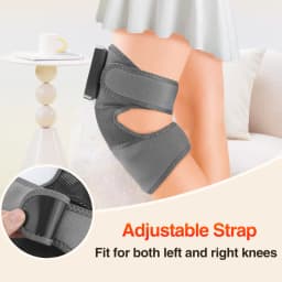Electric Knee Massager with 3 Levels of Vibration And 5 Levels of Hot Compression Heated Leg Joint Muscle Relaxing Knee Pad