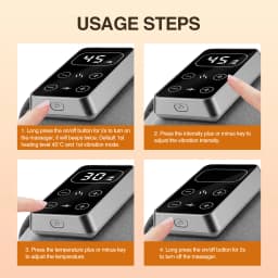 Electric Knee Massager with 3 Levels of Vibration And 5 Levels of Hot Compression Heated Leg Joint Muscle Relaxing Knee Pad