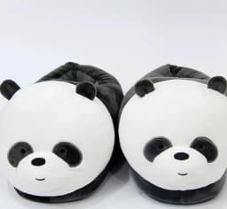 Winter Indoor Panda Women Slippers Ladies Cute Animals Plush Warm Furry Shoes Couple Home Bedroom Fuzzy Slipers Bear Men Sliders