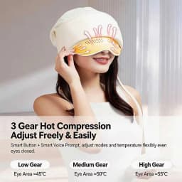 JianYouCare Portable Head and Eye Integrated Airbag Massager Rechargeable Hot Compression Scalp Massage Relieve Brain Fatigue