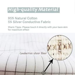 MAXSHARER Grounding Bed Sheet 68*132cm Conductive Silver Fiber Flat Sheet Organic Cotton Earthing Sheet for Better Sleep