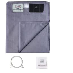 MAXSHARER Grounding Bed Sheet 68*132cm Conductive Silver Fiber Flat Sheet Organic Cotton Earthing Sheet for Better Sleep