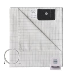 MAXSHARER Grounding Bed Sheet 68*132cm Conductive Silver Fiber Flat Sheet Organic Cotton Earthing Sheet for Better Sleep