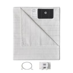 MAXSHARER Grounding Bed Sheet 68*132cm Conductive Silver Fiber Flat Sheet Organic Cotton Earthing Sheet for Better Sleep