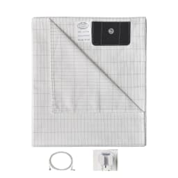 MAXSHARER Grounding Bed Sheet 68*132cm Conductive Silver Fiber Flat Sheet Organic Cotton Earthing Sheet for Better Sleep