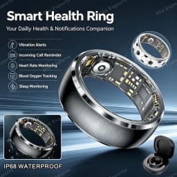 New Incoming Call Vibration Reminder Smart Ring 2026 Gesture Control Messages Alarms Health Monitor Sports Smartring Men Women