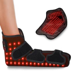 Red Light Ankle & Elbow Support Brace Pad, Wireless Portable Infrared Light 153 LEDs 660nm Thermal Device for Elbow Foot Care