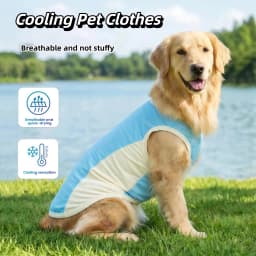 Dog Summer Cooling Vest Sun Protection Ice Silk Pet Clothes Breathable Quick Dry Puppy Cat Clothes For Small Medium Large Dogs