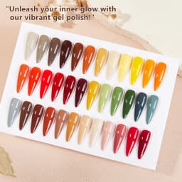 Vendeeni Hot Popular Fall Winter Nail Gel Polish Collection 36color Set TPO HEMA Free OEM High Pigment Autumn Gel Nail Polish