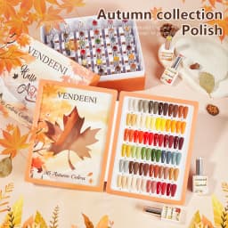 Vendeeni Hot Popular Fall Winter Nail Gel Polish Collection 36color Set TPO HEMA Free OEM High Pigment Autumn Gel Nail Polish
