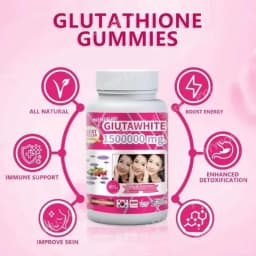 1500000mg Glutathione Capsules with Vitamin C Biotin Zinc Acerola Cherry for Whitening Skin Boost Up Tighten Pore 60 Count