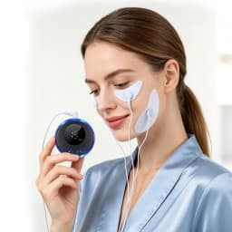 EMS Facial Lifting Massager Face Beauty Machine 8 Modes 19 Levels Rechargeable Face Eye Patch Device for Home Beauty