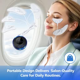 EMS Facial Lifting Massager Face Beauty Machine 8 Modes 19 Levels Rechargeable Face Eye Patch Device for Home Beauty