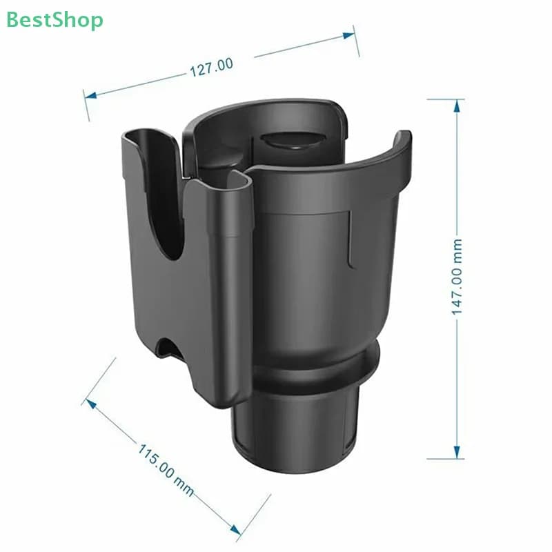 2 In 1 Car Water Cup Holder With Mobile Phone Storage Stand Cup Holder Expander Adapter Multipurpose Bottle Cups Organizer Stand