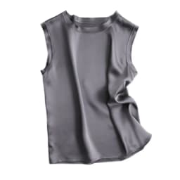 SuyaDream Women Silk Tanks 100%Real Silk Satin Sleeveless Solid Tank Tops 2021 Summer Elegent Vests
