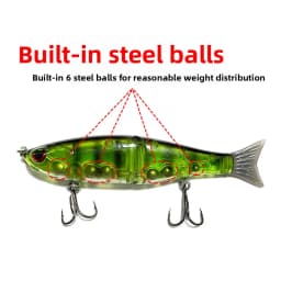 Bionic Fishing Lure 11.5cm 18.5g Swimbait Glide Bait Joint Giant Pike Bass Fishing Lure Catfish Hard Bait Saltwater Fishing Lure