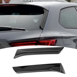 2Pcs Car Rear Window Side Splitter Wing Exterior Trim Left Right Auto Replacement Only For SEAT LEON 5F FR Mk3 MK3.5 2013‑2021
