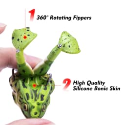 Goture 8.4g 13.6g 16.6g Frog Fishing Lures Soft Tube Bait Topwater Swimbait Floating Bait with Hook for Bass Trout Fishing Rod