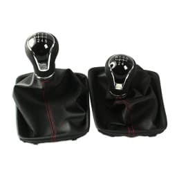 Gear Shift Knob for Seat Leon III MK3 2012-2020 LHD with Shifter Level Stick Gaiter Boot Dust Cover Car Accessories 5/6 Speed