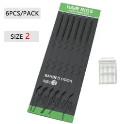 Leader Carp Fishing Hooks Hair Rigs With Braided Line Ready Made Boilies Bait Tied Feeder Group Barbed hook Accessories