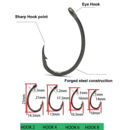 Leader Carp Fishing Hooks Hair Rigs With Braided Line Ready Made Boilies Bait Tied Feeder Group Barbed hook Accessories