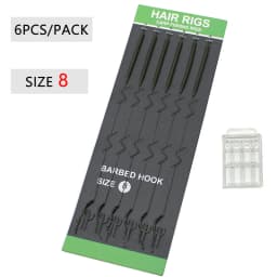 Leader Carp Fishing Hooks Hair Rigs With Braided Line Ready Made Boilies Bait Tied Feeder Group Barbed hook Accessories