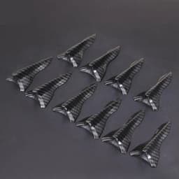 10Pcs Rear Roof Shark Fins Spoiler Wing Kit Universal Car Roof Spoiler Bumper Spoiler Shark Fin Diffuser Vortex Generator