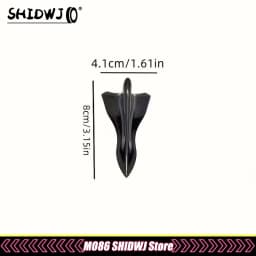 10Pcs Rear Roof Shark Fins Spoiler Wing Kit Universal Car Roof Spoiler Bumper Spoiler Shark Fin Diffuser Vortex Generator