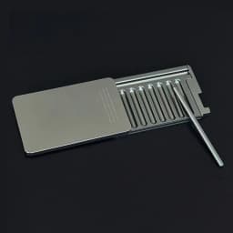 High Quality 8-Compartment Metal Snuff Container Kit with Slide Lid Design Built-in Aluminum Straw Leak-Proof Snuff Storage case