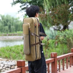 40-80CM Fishing Rod Bag Portable 1200D waterproof Fishing Gear Bag Short Section Single Layer Double Layer Fishing Rod Bag X633G