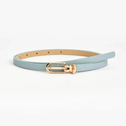 Black Red Brown Adjustable PU Leather Women Faux Leather Belts Candy Color Thin Skinny Waistband Fashion Dress Jeans Strap Belt