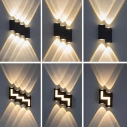 Waterproof IP55 Aluminum LED Wall Lamp AC110 220VLED Modern Outdoor Lights Patio Lights Durable Up and Down Lights Yard Wall Lig
