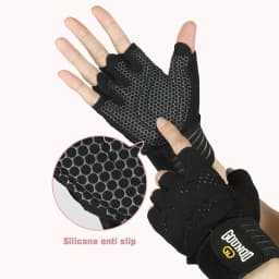 Weightlifting Anti-Slip Half Finger Gloves Wristband Support Wear-resistant Breathable Sports Gym Gloves Fitness Training
