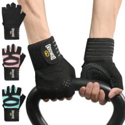 Weightlifting Anti-Slip Half Finger Gloves Wristband Support Wear-resistant Breathable Sports Gym Gloves Fitness Training