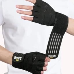 Weightlifting Anti-Slip Half Finger Gloves Wristband Support Wear-resistant Breathable Sports Gym Gloves Fitness Training