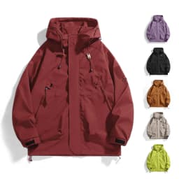 CHRLCK Unisex Outdoor Waterproof Jacket Windbreaker Coat Autumn Breathable Fishing Camping Windproof Jackets Men Women Clothing