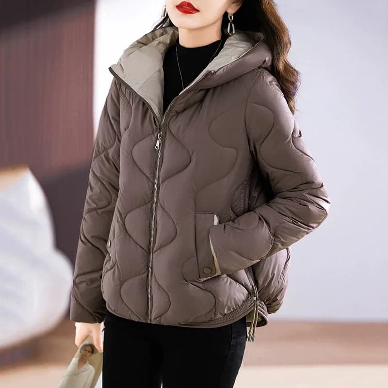 2026 New Korean Down Cotton Jacket Women Hooded Parkas Winter Cotton Padded Coat Thick Warm Loose Puffer Female Snow Wear Outwea