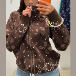 Fashion Knit Printed Sweater Women's Stand Collar Long Sleeve Zippers Vintage Style Cardigan 2026 Autumn New Lady Casual Top 